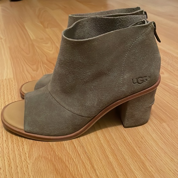 UGG Shoes - EUC Ugg sueded sandals with zip up heels